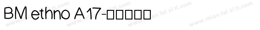 BM ethno A17字体转换